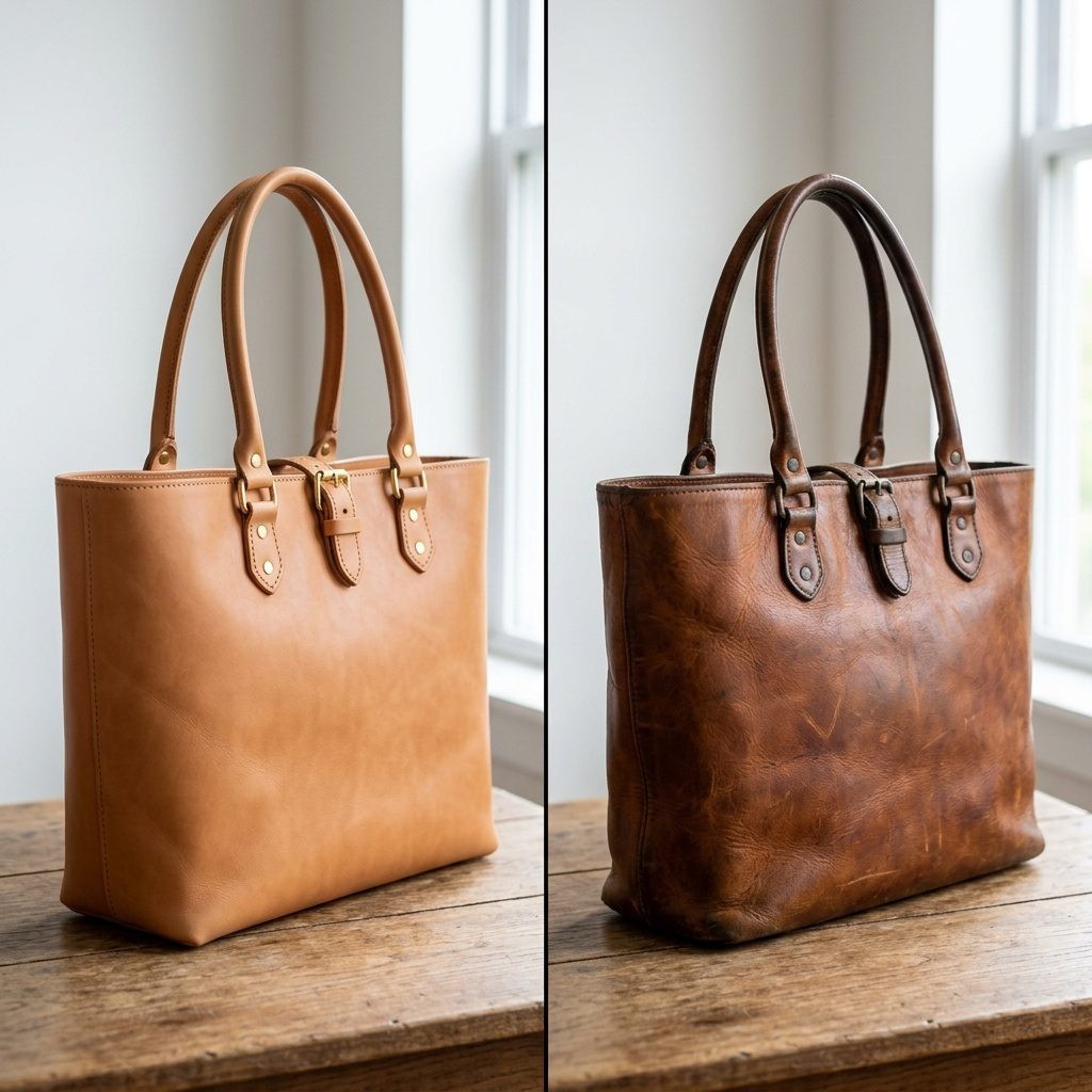 Leather bag new and with patina